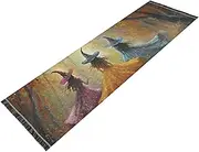 PDZRMY Washable Runner Rug Colorful Witchs Forest Autumn 2’ x 6’ Non-Slip Kitchen Runner Rug for Hallways Entryway Bedroom Living Room Floor Carpet Runner- Soft Thin Mat for Family Pet