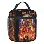 c1007 Horror Halloween Film Thermal Insulated Lunch Bag Trick R Treat Sam Portable Lunch Tote for School Office Multifunction Food Box k1007