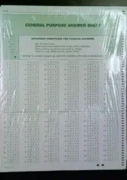 Scantron 240 Question General Purpose Answer Sheet Pack Of 500 New Generic 30423