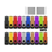EASTBULL Flash Drives Bulk 2GB USB Thumb Drive 100 Pack USB 2.0 Memory Stick ...