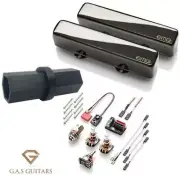 EMG Robert Trujillo RT Rip Tide Set Black Chrome J Jazz Pickup Set ( HEX DRIVER)