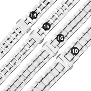 Watchband / 各品牌通用 亮麗陶瓷 快拆錶耳 蝴蝶扣 陶瓷錶帶 白色