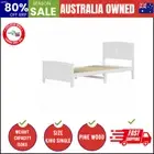 Bed Frame King Single Size Wooden Base Timber Platform White