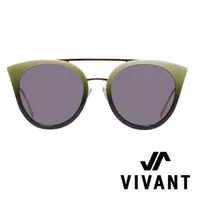 在飛比找momo購物網優惠-【VIVANT】彩蝶Ⅱ系列貓頭鷹造型雙樑太陽眼鏡．青蘋綠(P