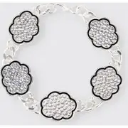 Mens Silver Cloud Bracelet