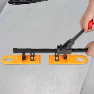 Car Dent Puller Removal Hand Gear Expander Repair Tools With 2Pcs Sheet Pulling