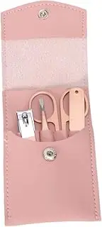 Ipetboom Complete Nail Care Kit Stainless Steel Nail Clipper File Tweezer Portable Convenient Pu Case