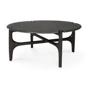 Ethnicraft Mahogany PI Round Coffee Table