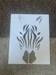 Zebra stencil paint/trace/drawing Size 8x10 reusable All sizes face painting