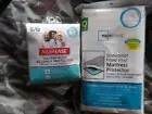 Mattress Protector Queen Dust Mite Waterproof Fitted Mainstays Vinyl PLUS FREE