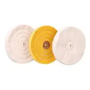 6 Inch Buffing Polishing Wheel for Bench Grinder with 1/2" Arbor Hole White