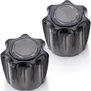 ZephyrJazz RV Replacement Hot and Cold Smoked Acrylic Knobs for DF-RKS RV Replacement Hot and Cold Smoked Acrylic Knobs for Faucet