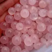 Mini Natural Pink Rose Quartz Crystal Ball Reiki Healing Sphere Mineral Gemstone