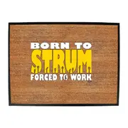 Born To Strum - Funny Novelty Doormat Man Cave Floor mat