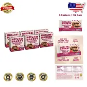 Delicious Gluten-Free Fig Bars with Real Raspberries - 6 Boxes of 36 Packs