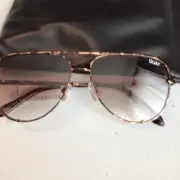 NEW! Super rare Quay Tortoise leopard high key mini Sunglasses *REAd