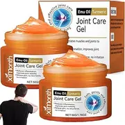 2 PCS Emu Oil Turmeric Joint Therapy Gel, Professional emu oil for Arthritis, Emu Oil Turmeric Bone Sooth Gel, Soothing Pain Relief Massage Gel Effective Relief for Back,Neck,Hands,Knee