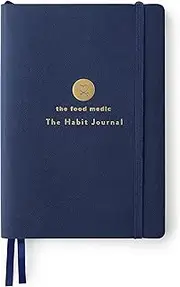 Mål Paper x The Food Medic Habit Journal - Navy Softback | Daily Undated Planner Notebook for Habit Tracking, Reflection & Positive Thinking Tool | Life Planner Log Book | Unique Gifts for Men & Women