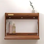 Folding Desks, Wall Mounted Desk, Wall Mounted Folding Table, Floating Vanity Desk, for Balcony Office Kitchen Home Laundry Room(A,36cm/14.1in)