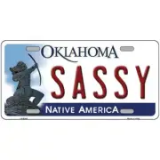 Sassy Oklahoma Metal Sign