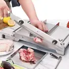 Manual Frozen Meat Slicer Bone Short Rib Cutter Chicken Chopper Machine 13.5 Inc