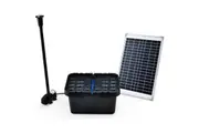 PROTEGE 10W Solar Powered Water Fountain Pump Pond Kit with Eco Filter Box