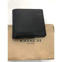 在飛比找蝦皮購物優惠-COACH男用短皮夾