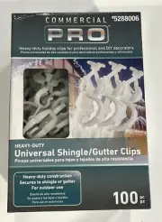 Gemmy Commercial Pro Universal Shingle/Gutter 100 Count Christmas Light Clips