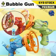 Dinosaur Bubble Gun Automatic Bubble Blower Machine Kids Outdoor Toy XMAS GIFT