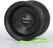 Non-Reactive Yoyo for Professional Advanced Players, Dual Function Alloy Yo-Yo for Beginners, Metal Trick Yoyo with Bearing, Glove, Storage Bag (Blue)