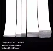 Square Silicone Foam Sponge Sealing Square Strip 3mm~20mm Rubber Sealing Strip