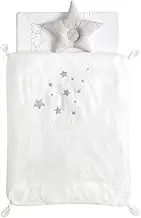 10mois 21251060 Original Mini Futon Premium Set (Egg Comforter, Loop Sleep Mat), White, Single