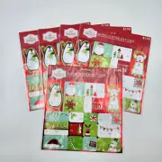 Christmas Gift Tags Stickers Foil Cartoon Whimsy 36 x5 Set Present Peel Stick