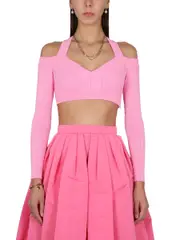 [Alexander McQueen] Alexander McQueen-Cropped Shirt-Donna S