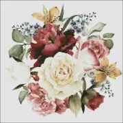 Chart Needlework DIY - Counted Cross Stitch Patterns - Bouquet Of Flowers