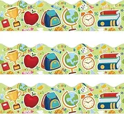 72 Feet Back to School Bulletin Board Borders Colorful School Theme Trim for Welcome Bulletin Board Classroom Decoration