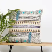 Linen Connections Monochrome Cushion Cover Multi colour Weave 'Shaggy' Beni Ourain Style Cushion Cover - Berber Style Cushion Cover - 011