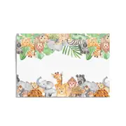 Safari Animal Group Painting Nursery Wall Art #1