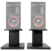 (2) 8” Black Bookshelf Speaker Stands For Cerwin-Vega XLS-6 Bookshelf Speakers
