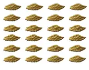 12 Pair of Darice Soft Padded Fabric 3.5" Gold Angel Wings Craft Doll Making