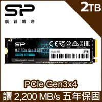 在飛比找PChome24h購物優惠-SP廣穎 P34A60 2TB NVMe Gen3x4 PC