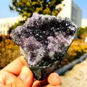 223g Natural Amethyst Geode Mineral Specimen Crystal Quartz Energy Decoration