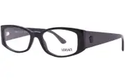 Versace VE3343 GB1 Eyeglasses Frame Frame Women's Black Full Rim Oval Shape 52mm