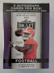 2017 Leaf Draft Football Factory Sealed Blaster Box-2 AUTOS Possible Mahomes RC?
