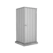Absco Sheds 0.78 x 0.78 x 1.80m Zincalume Basic Single Door Garden Shed