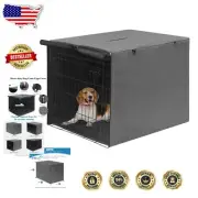 Easy-to-Install Grey Dog Crate Cover with Ventilation for 48" Crates