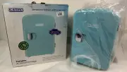 Iceman Mini Portable Blue Personal Fridge Cools Or Heats For Skincare, Snacks