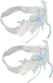 [TEMPNAP] Wedding Garter Lace Leg Garter Comfortable Bridal Accessory for Wedding Day 2 Pack