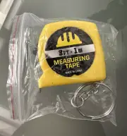 New! Mini Pocket Keychain Measuring Tape 3Ft-1M (Yellow)