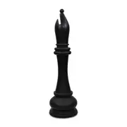 1.4m Black Bishop from Lifesize Fibreglass Resin Chess Set